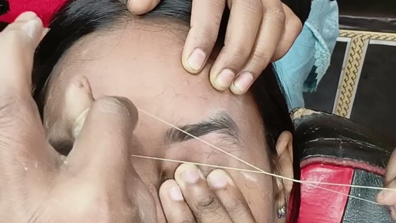 Eyebrow threading tutorial#YouTube