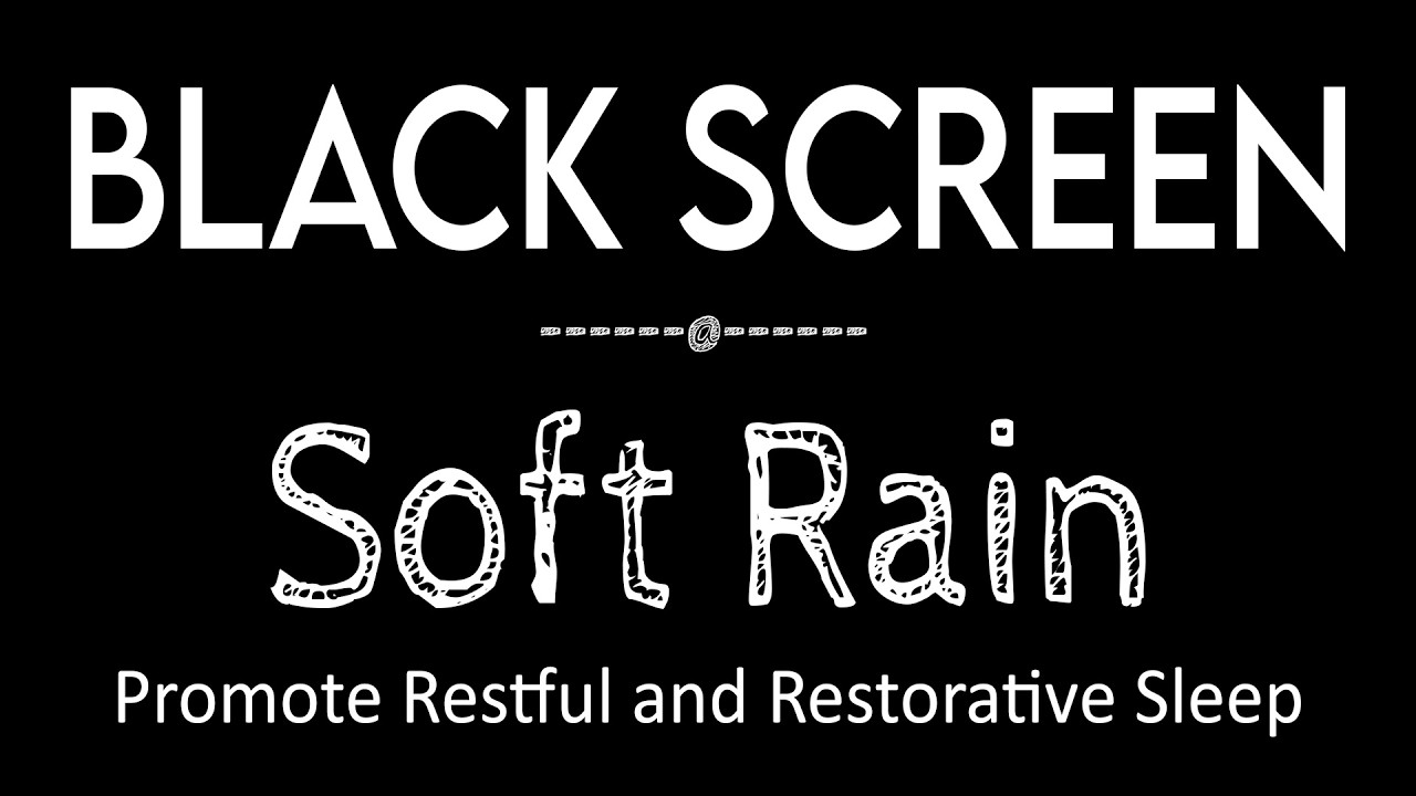 Relieve Stress to Sleep Soundly with Soft Rain Sounds | Rain Sound for Restful Sleep Black Screen