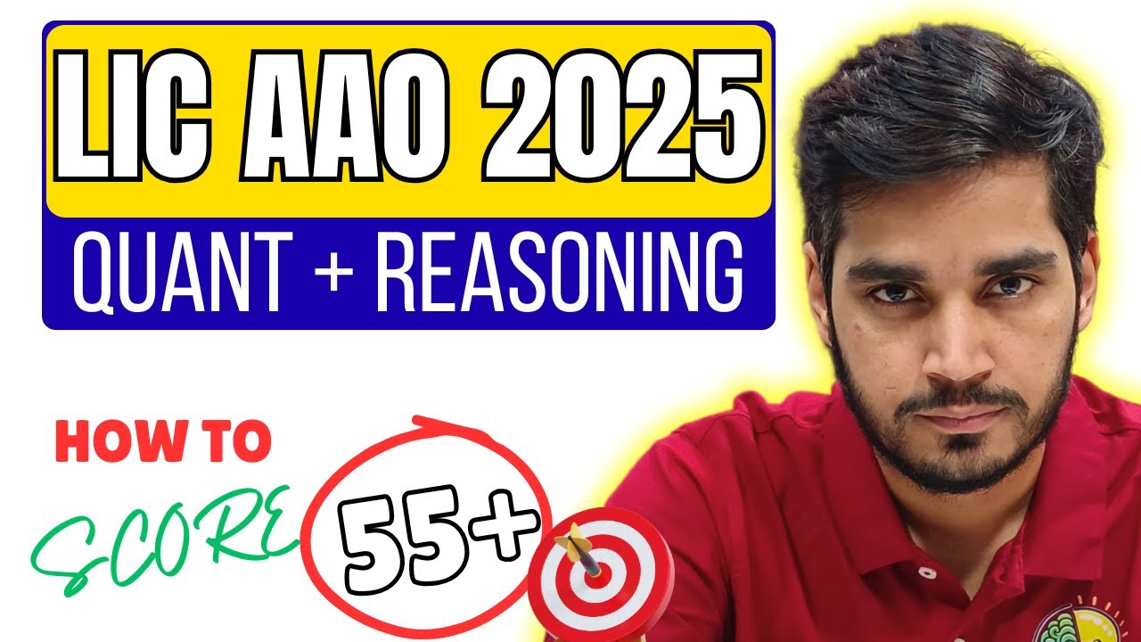 Plan to score 55+ in LIC AAO PRE 2025