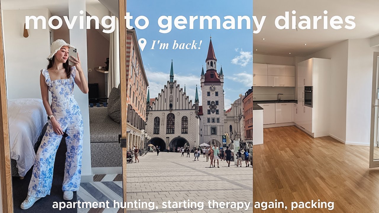 MOVING TO GERMANY DIARIES: apartment hunting, starting therapy again, & packing