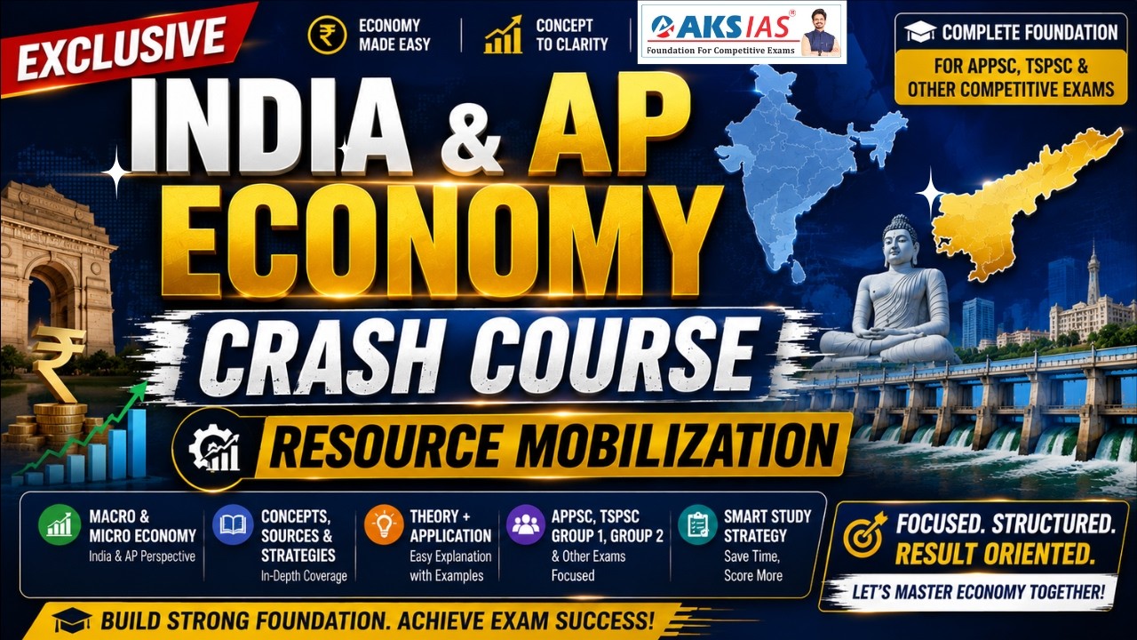 Exclusive AP Economy Simplified  Session 2 | Resource Mobilization  | APPSC 2026