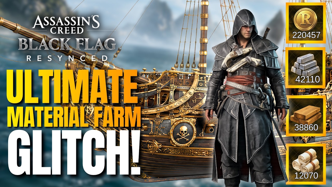 ЕДИНСТВЕННЫЙ ГЛИТЧ для фарма ресурсов в AC Black Flag, который тебе нужен | Максимально быстро ул...