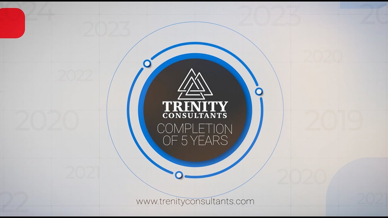 Celebrating 5 Years of Success | Special Thanks to Our Team & Leadership | Trenity Consultants