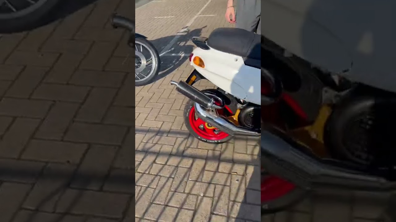 Piaggio Typhoon 172 cc Malossi crazy power for a ped Wheelie machine Rd350lc too