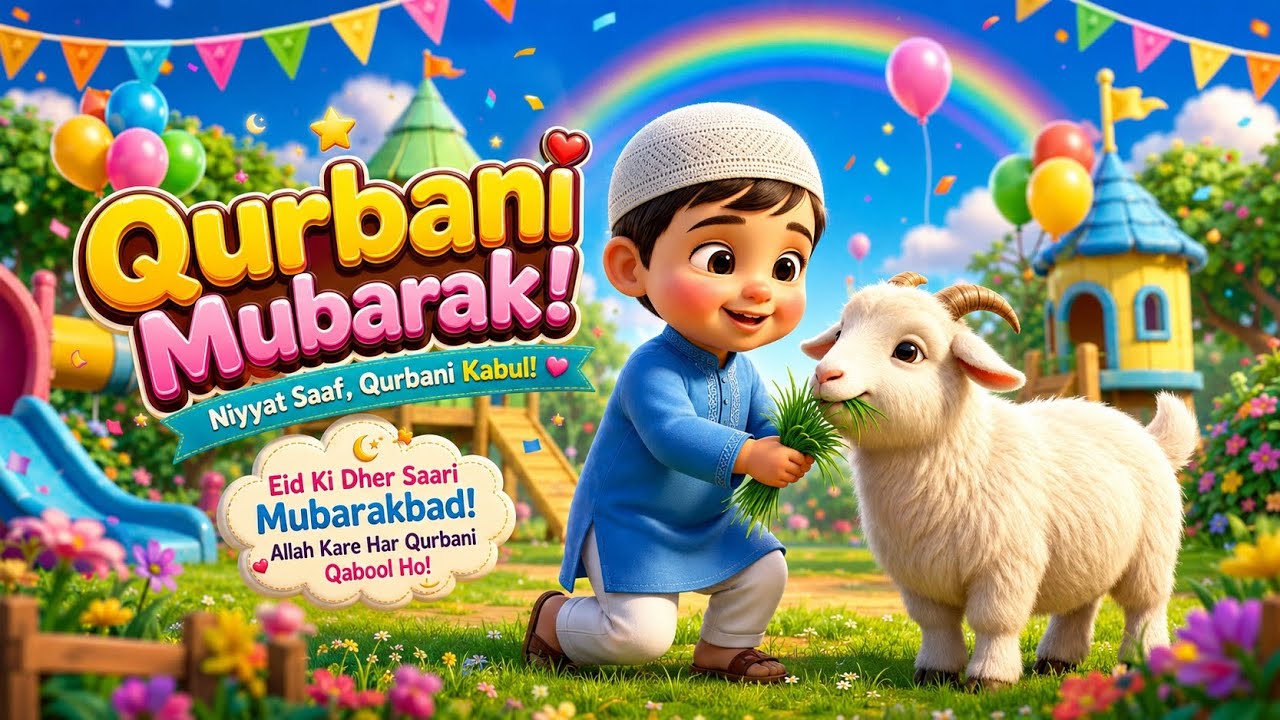 Qurbani Mubarak Kids Naat 2026 | Eid Mubarak Kids Video | Beautiful Kids Nasheed 