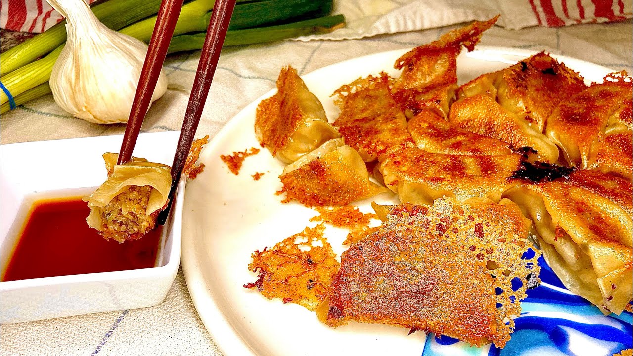 Juicy & Crispy Gyoza: Pan-Fried Dumplings a.k.a Pot Stickers w/ a Xiaolongbao Twist