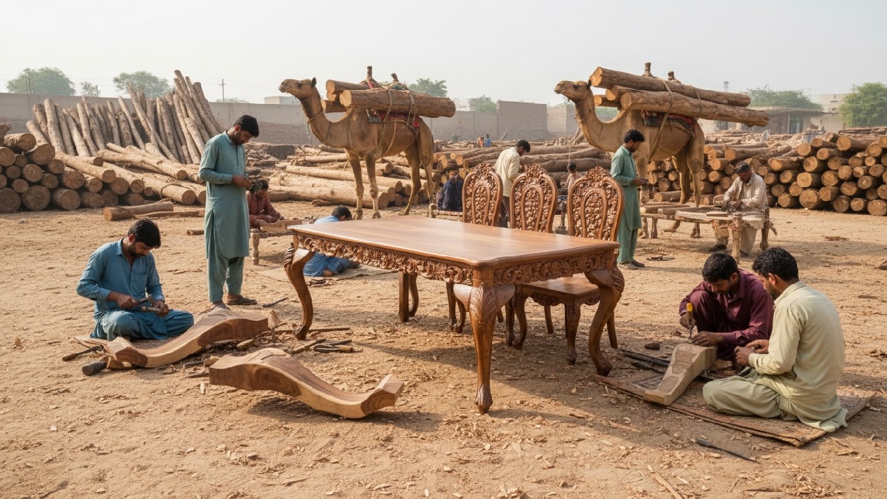 From Ugly Log to Million-Dollar Dining Table: Satisfying Carving Journey