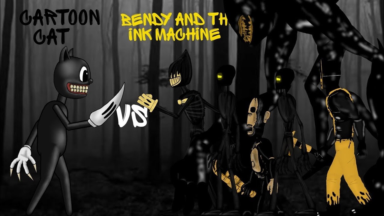 Bendy And The Ink Machine Vs Cartoon Cat (Dc2 Animation)