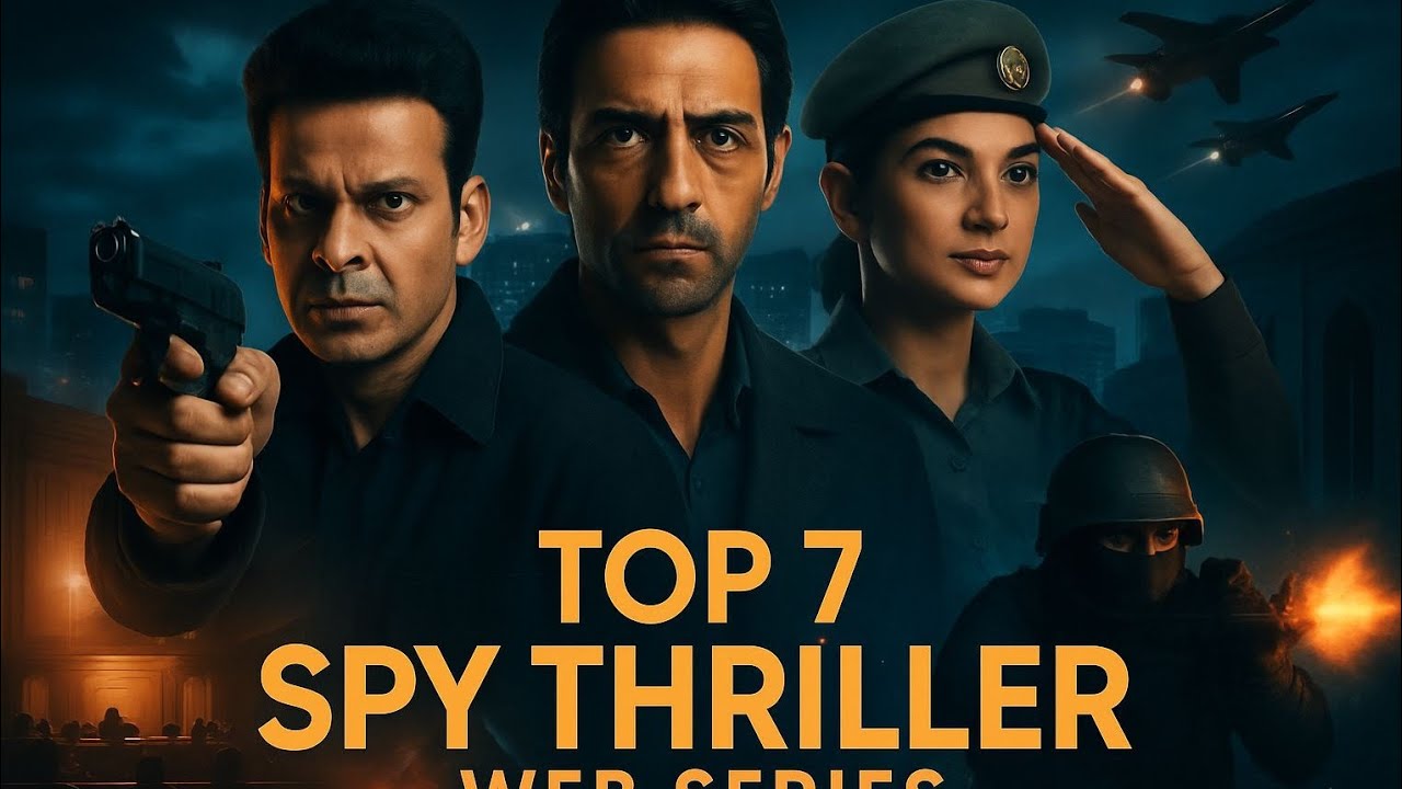 "Top 7 Best Indian Spy Thriller Web Series | Must Watch Hindi Web Series 2025" 