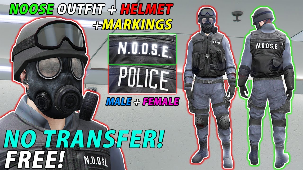 *NEW* OBTAIN NOOSE OUTFIT WITH HELMET + MARKINGS *NO TRANSFER* DIAMOND CASINO HEIST 1.54 GTA Online