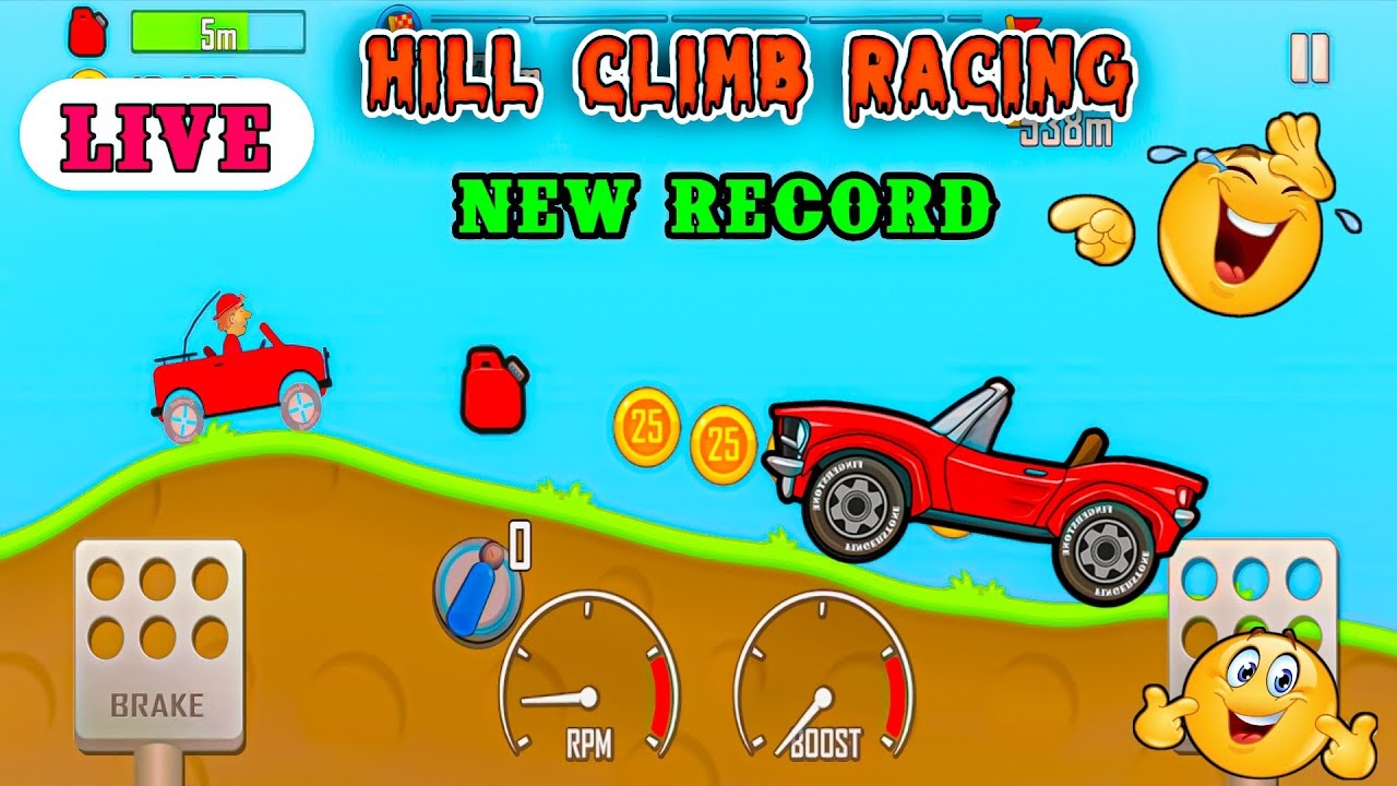 HILL CLIMB RACING GAMEPLAY #shortsfeed #shortslive #shorts #hillclimbracing  #live #dangerous