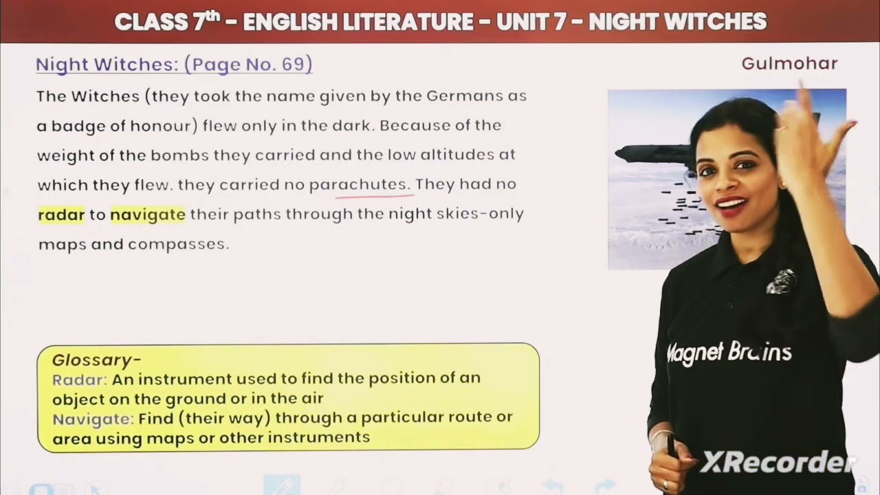 #short video of class 7 can clear your whole chapter of Night Witches