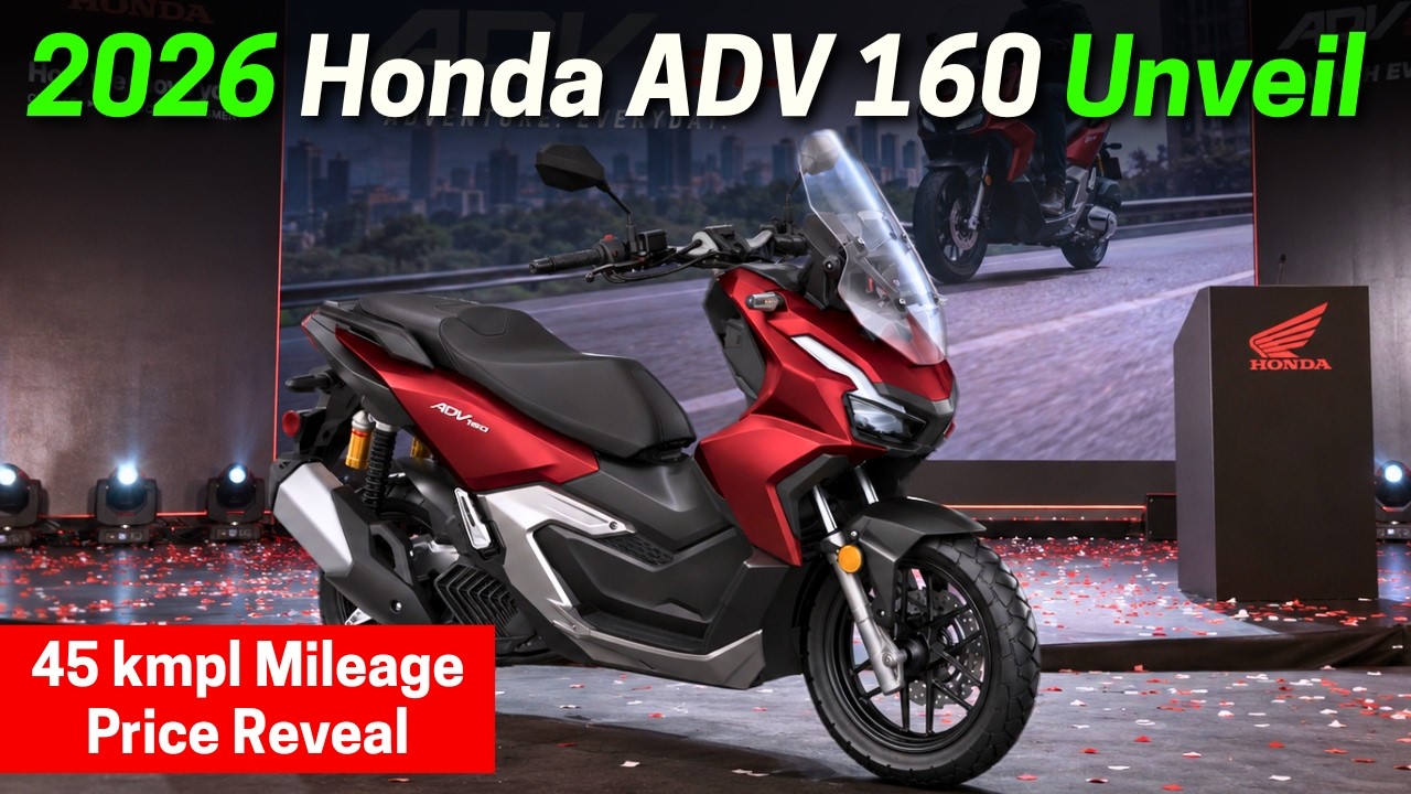 2026 Honda ADV 160 Launched - 45 kmpl Mileage, Features and Starting Price Reveal | Honda ADV 160