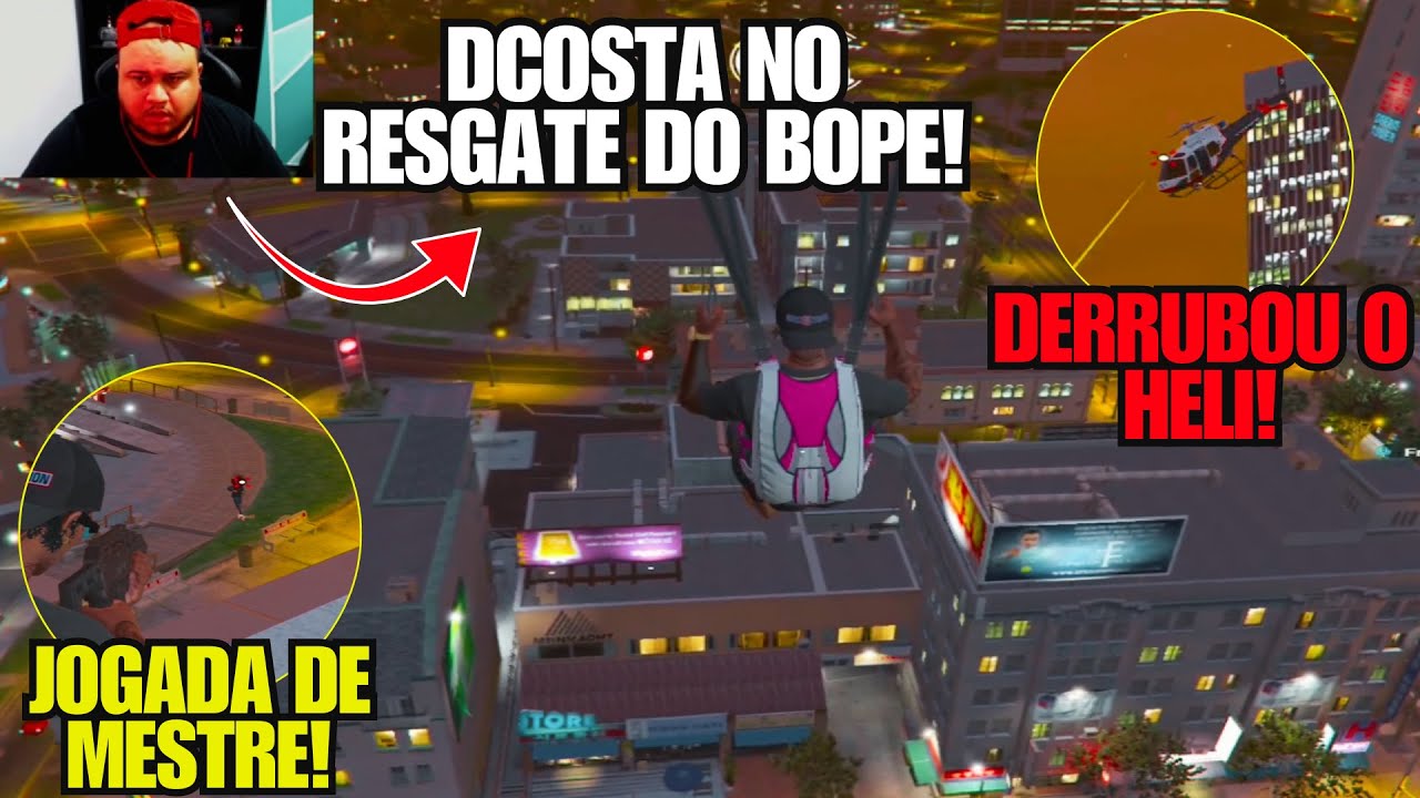 RESGATE NO BECO DO BOPE! DCOSTA FEZ UMA JOGADA EPICA! (DCOSTA CLIPS)