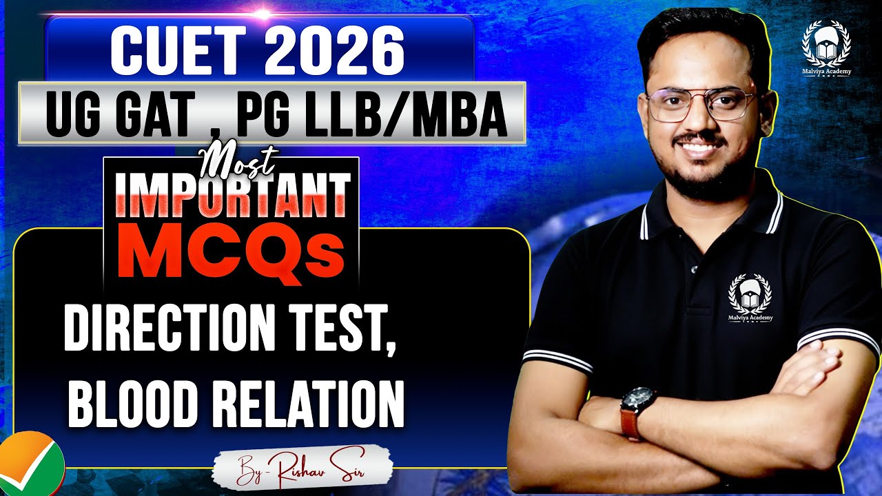 CUET 2026 GAT Reasoning Most Important MCQ-2 | Coding Decoding , Analogy | CUET PG LLB,MBA Reasoning