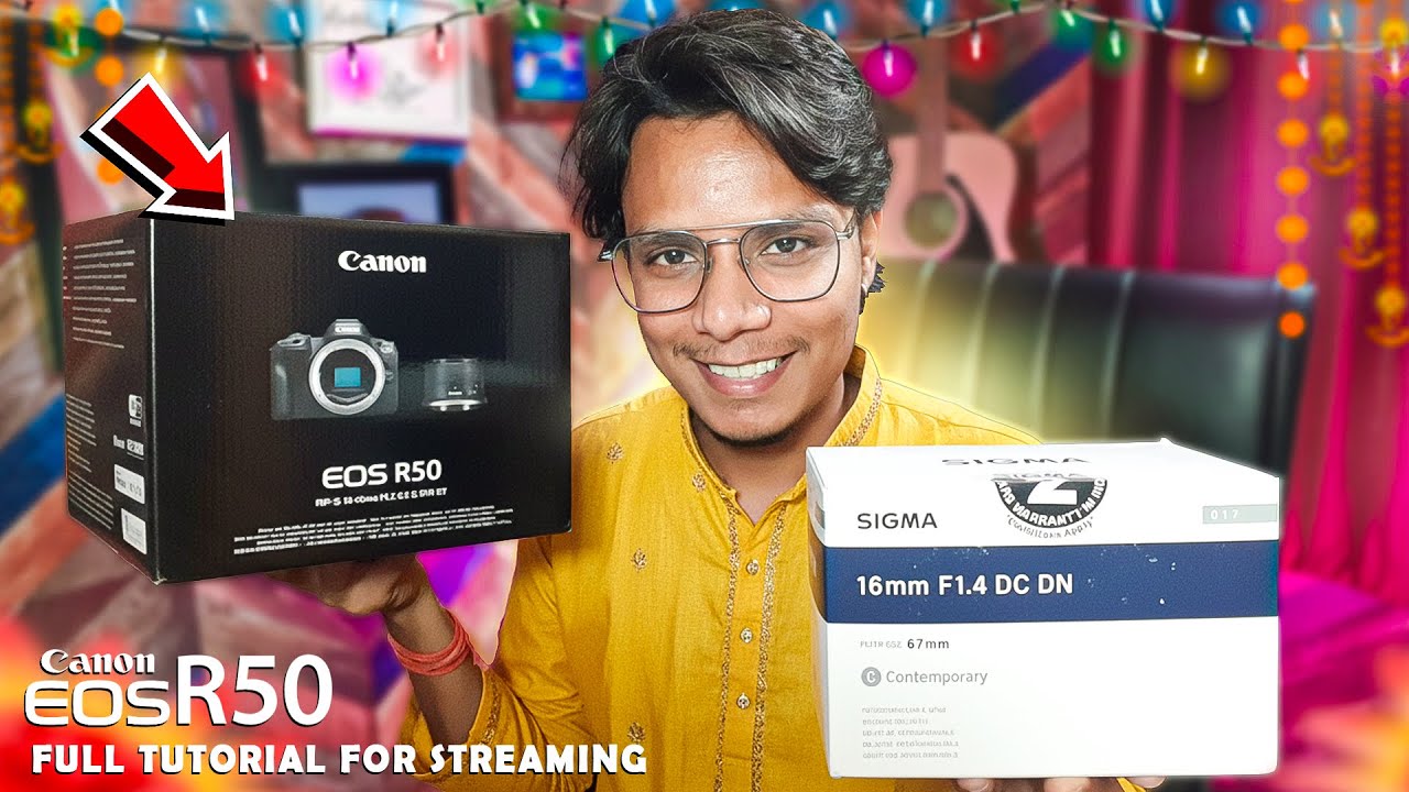 Upgrading My Setup With Canon R50 and Sigma 16mm f1.4 Lens | Full Setup Tutorial For Streaming
