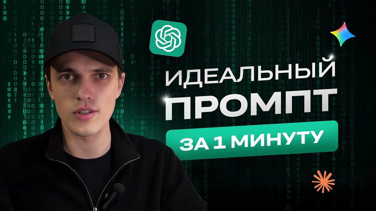 ПРОМПТЫ для ChatGPT: ПОЛНЫЙ ГАЙД от новичка до профи за 18 минут + готовый шаблон