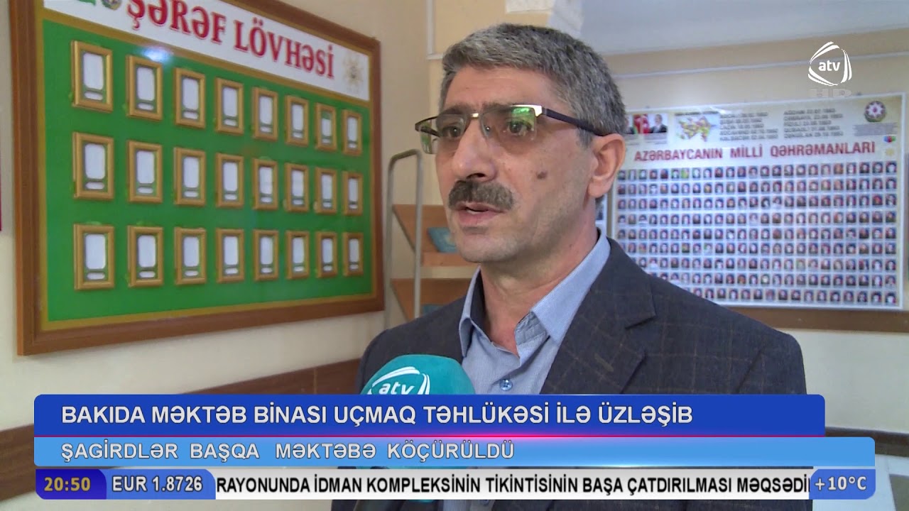 Bakıda məktəb binası uçmaq təhlükəsi ilə üzləşib