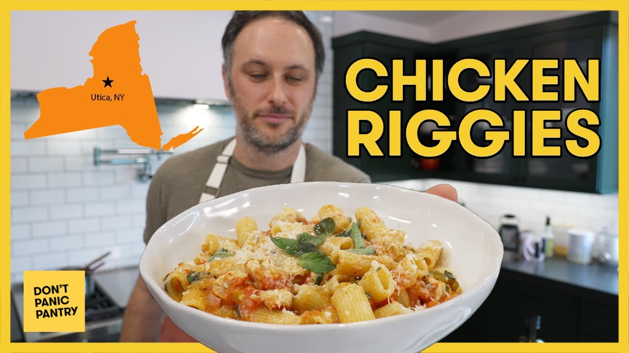 Regional American Pasta! Chicken Riggies, a Quick Weeknight Chicken Noodle Slammer from Utica, NY