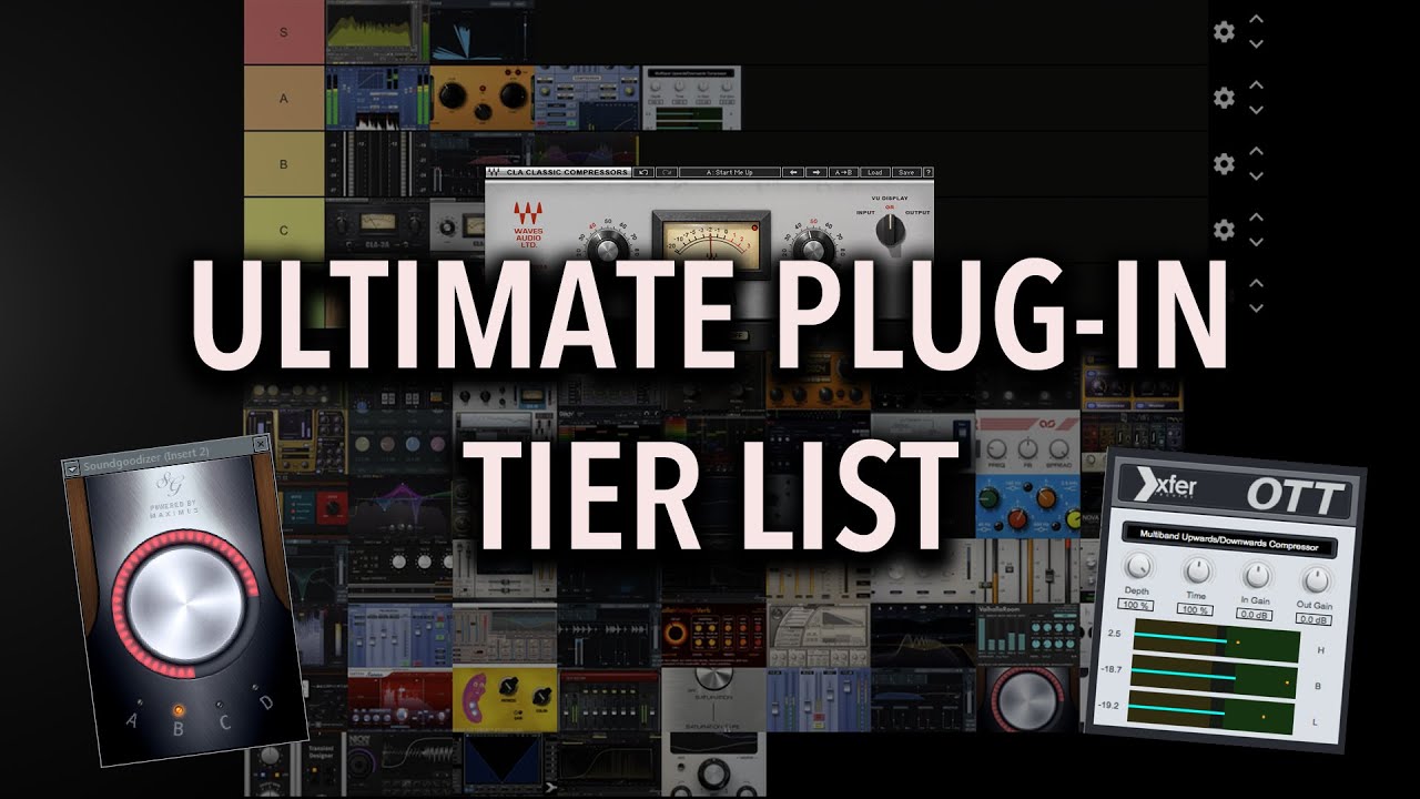 Audio Plugin Tier List (70+ VST's ranked)