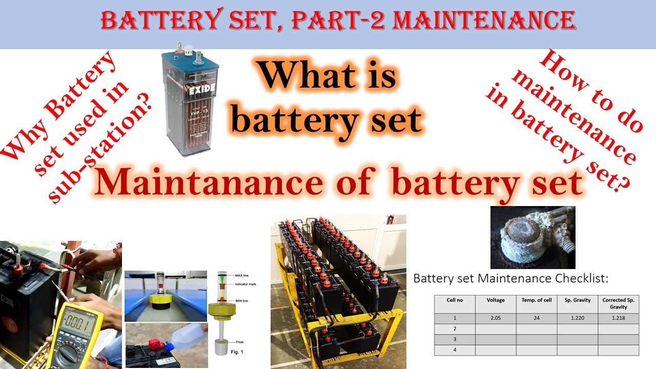 Battery Maintenance || Requirements and Procedure