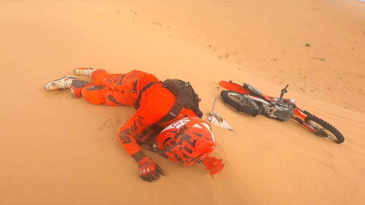 CRAZY DIRT BIKE CRASH IN GLAMIS | DIRT BIKE DIARIES EP.126