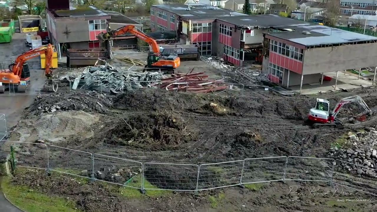 Merthyr Tydfil Bishop Hedley Catholic High School demolition