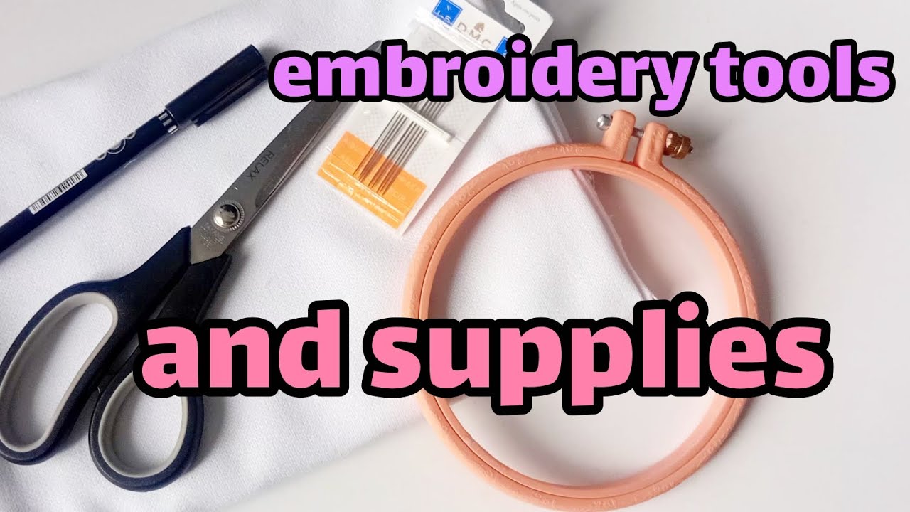 :Simple and easy embroidery tools 👌😊Minimal and easy embroidery toolsBasic and easy embroidery tools
