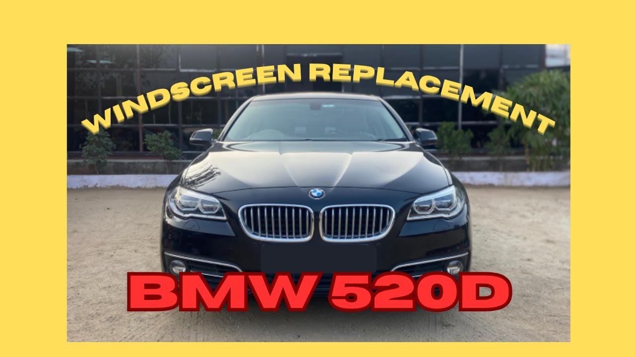 Как установить лобовое стекло - BMW 520D 2014
