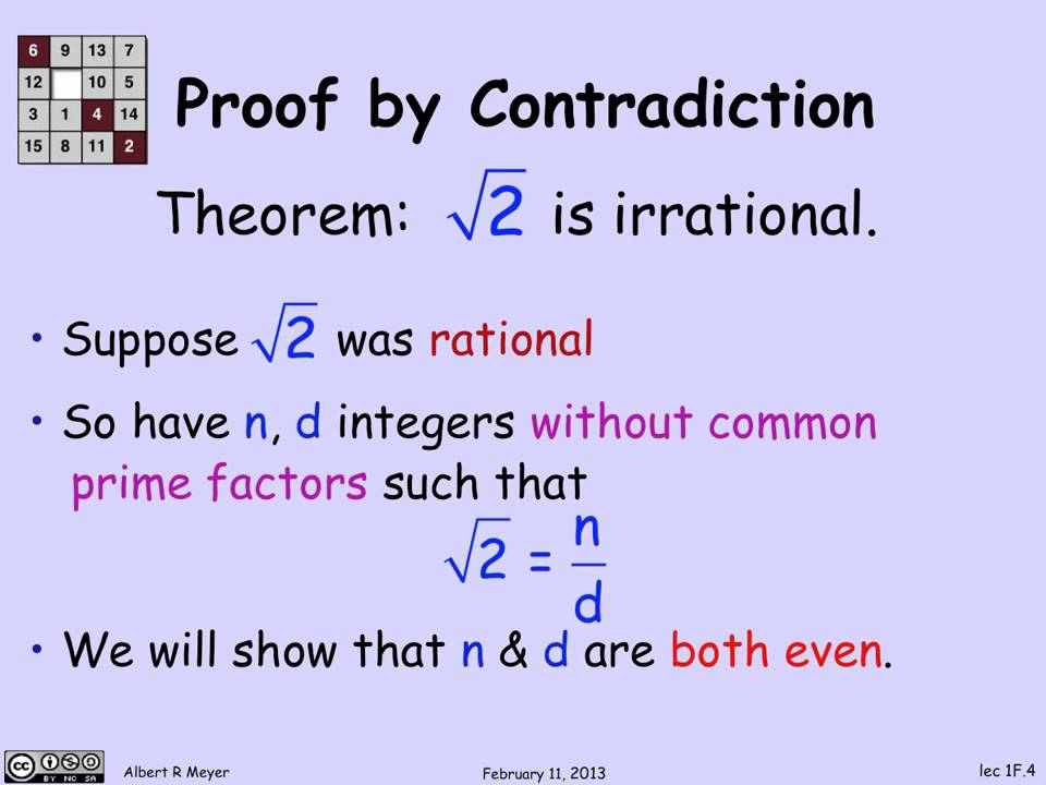 1.2.1 Proof by Contradiction