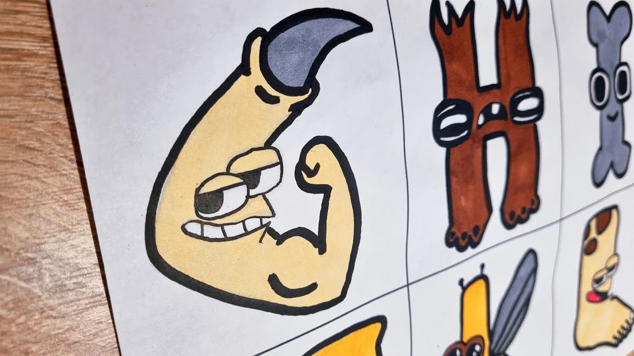 How To Draw ALPHABET LORE (Monster Style) letters G - L