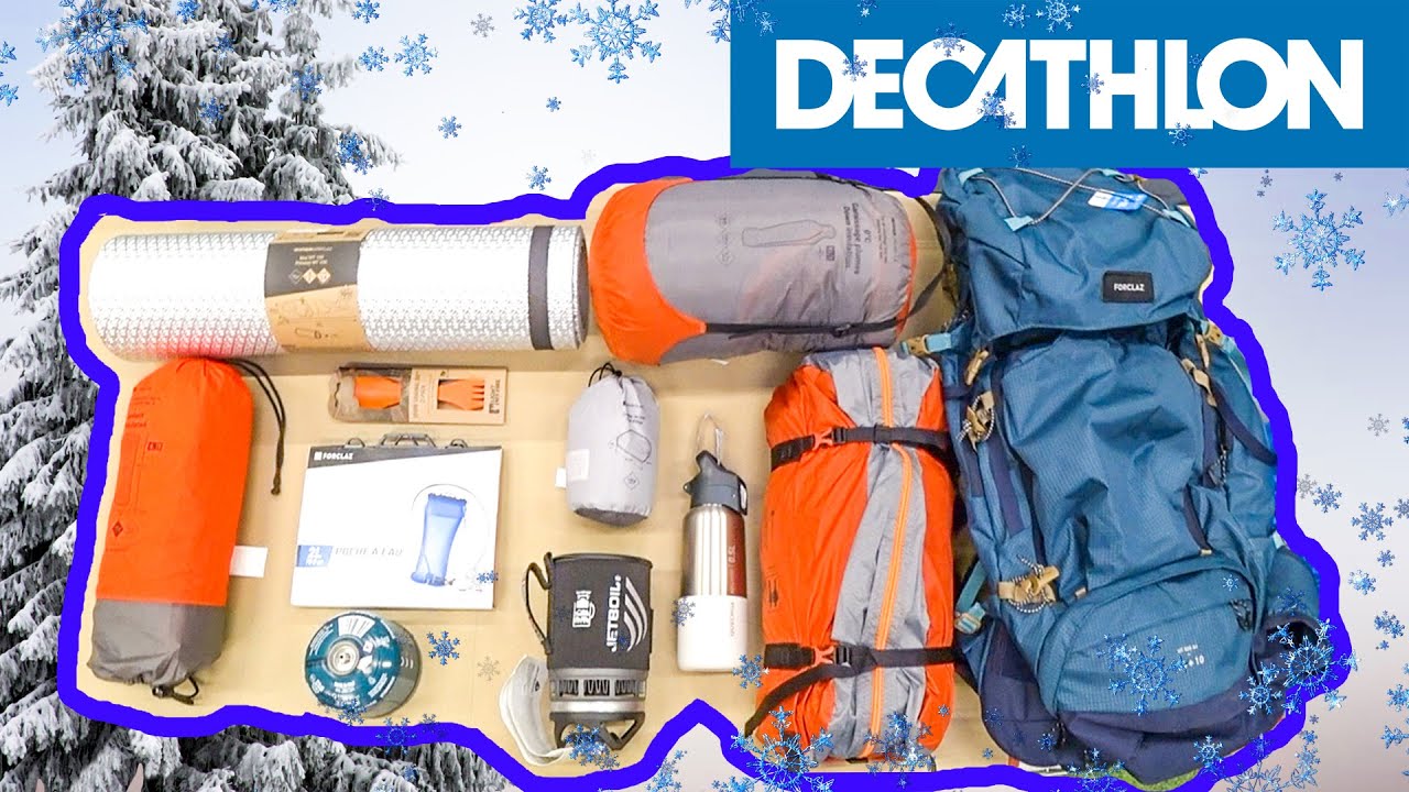 Лучшее БЮДЖЕТНОЕ ЗИМНЕЕ СНАРЯЖЕНИЕ от Decathlon для Кемпинга и Туризма | Палатка, мешок, рюкзак..