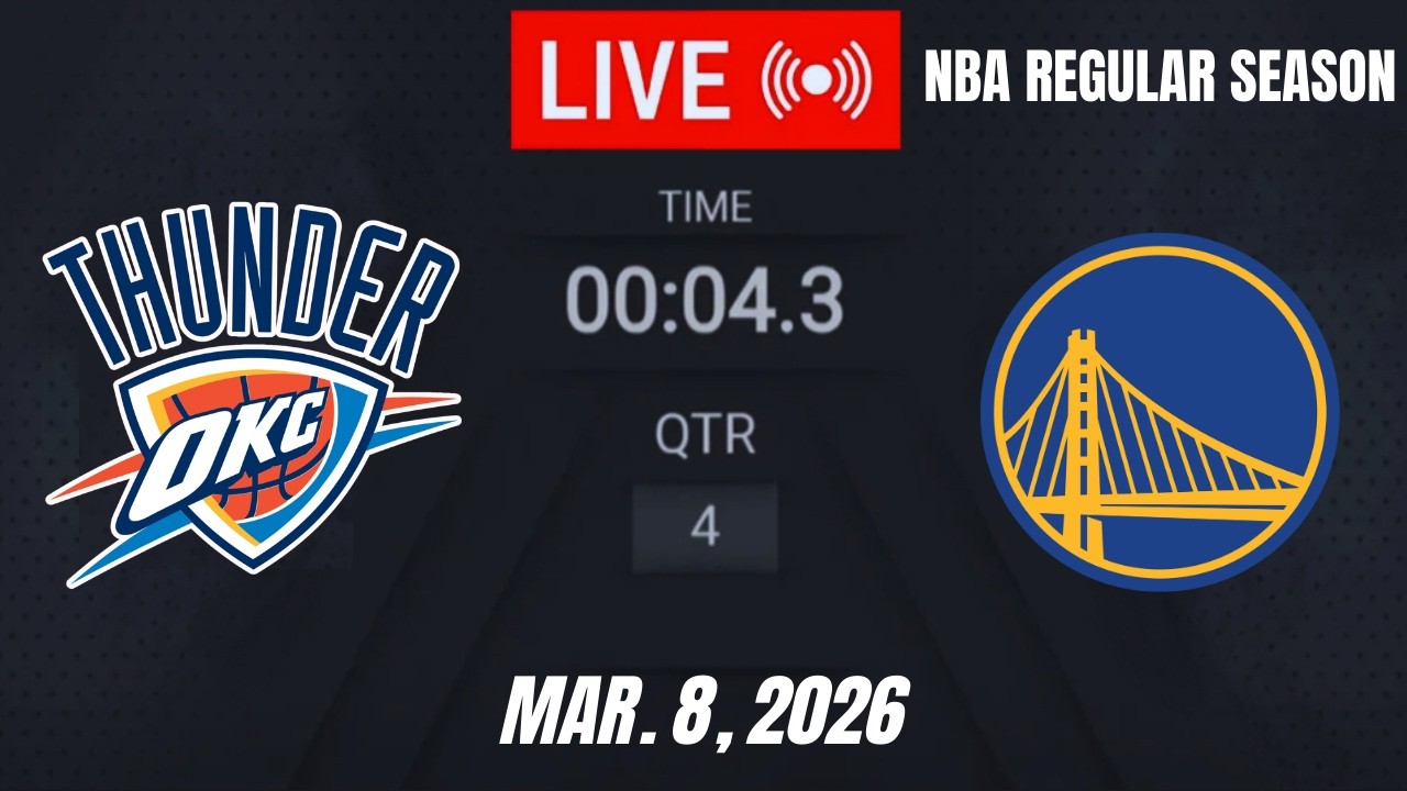 NBA LIVE! Golden State Warriors vs Oklahoma City Thunder | March 8, 2026 | NBA Season | NBA 2K26