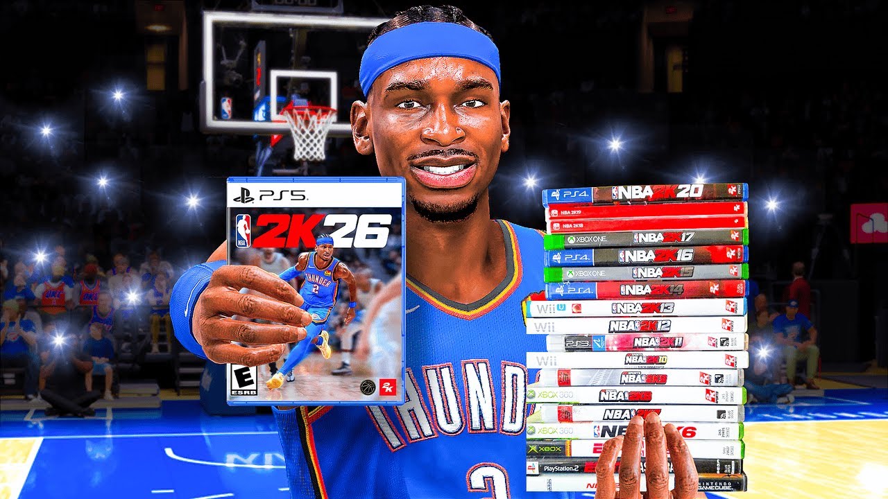 Dunking With The Cover Athlete In Every NBA 2K Game