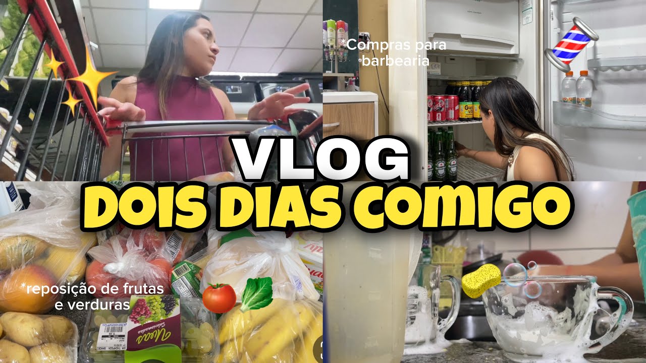 VLOG: compras de frutas da semana, compras para barbearia 🥬🛒✨