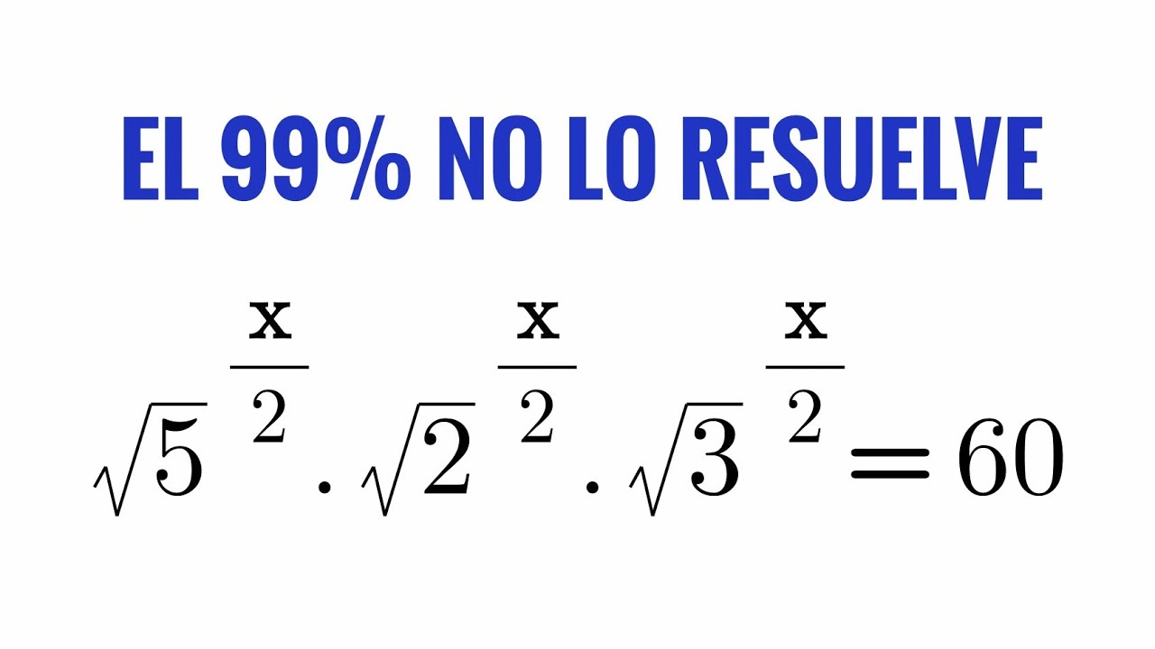 Es fácil al reducir al mínimo la ecuación/La solución es directa con logaritmos