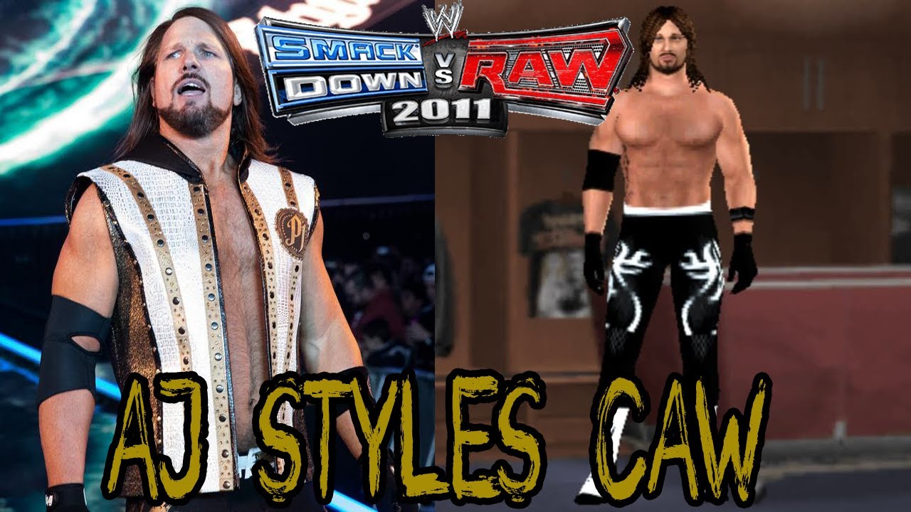 WWE SvR 2011 AJ Styles CAW PSP