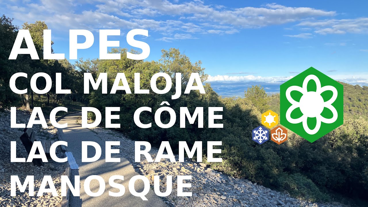 Col de la Maloya, Lac de Côme, le Briançonnais et les collines de Manosque