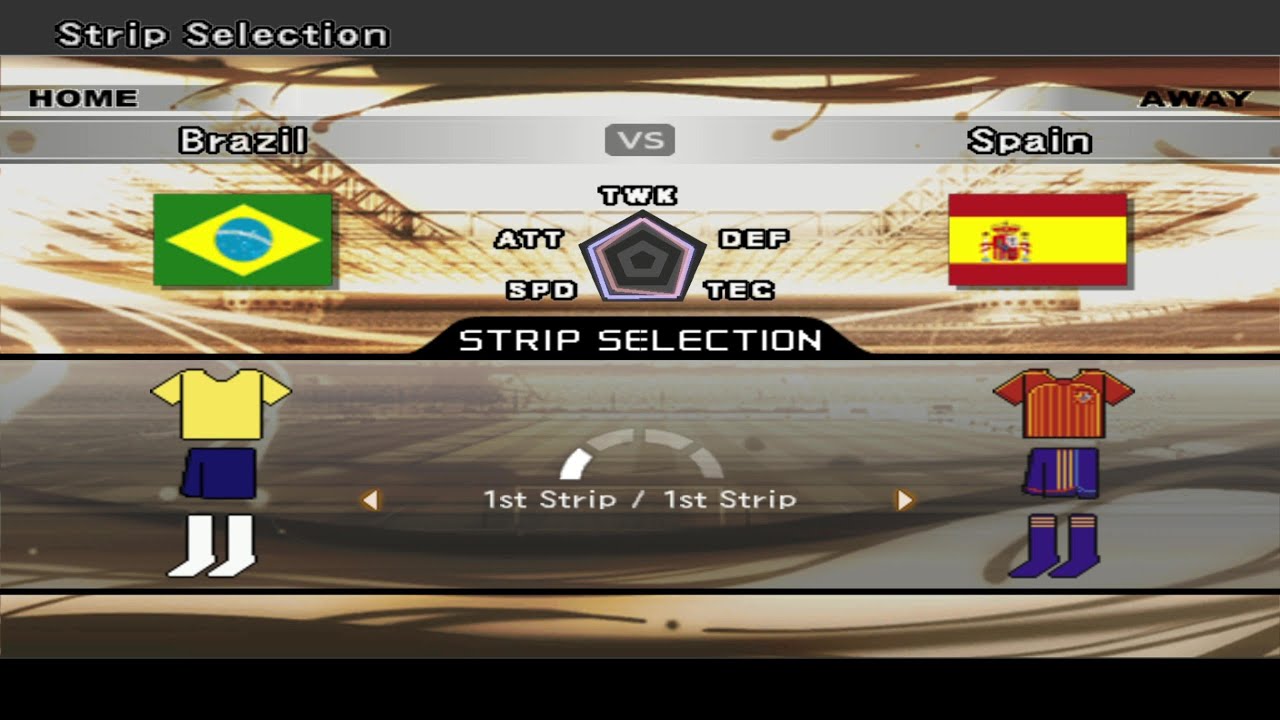 PES 6 - Friendly Match | Brazil vs Spain