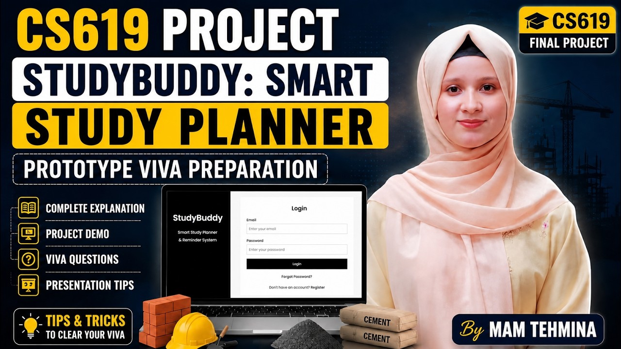 𝐂𝐒𝟔𝟏𝟗 𝐏𝐫𝐨𝐣𝐞𝐜𝐭 | 𝐒𝐭𝐮𝐝𝐲𝐁𝐮𝐝𝐝𝐲: 𝐒𝐦𝐚𝐫𝐭 𝐒𝐭𝐮𝐝𝐲 𝐏𝐥𝐚𝐧𝐧𝐞𝐫 | 𝐏𝐫𝐨𝐭𝐨𝐭𝐲𝐩𝐞 𝐕𝐢𝐯𝐚 𝐏𝐫𝐞𝐩𝐚𝐫𝐚𝐭𝐢𝐨𝐧 | 𝐌𝐚𝐦 𝐓𝐞𝐡𝐦𝐢𝐧𝐚 𝐏𝐚𝐫𝐭-𝟏