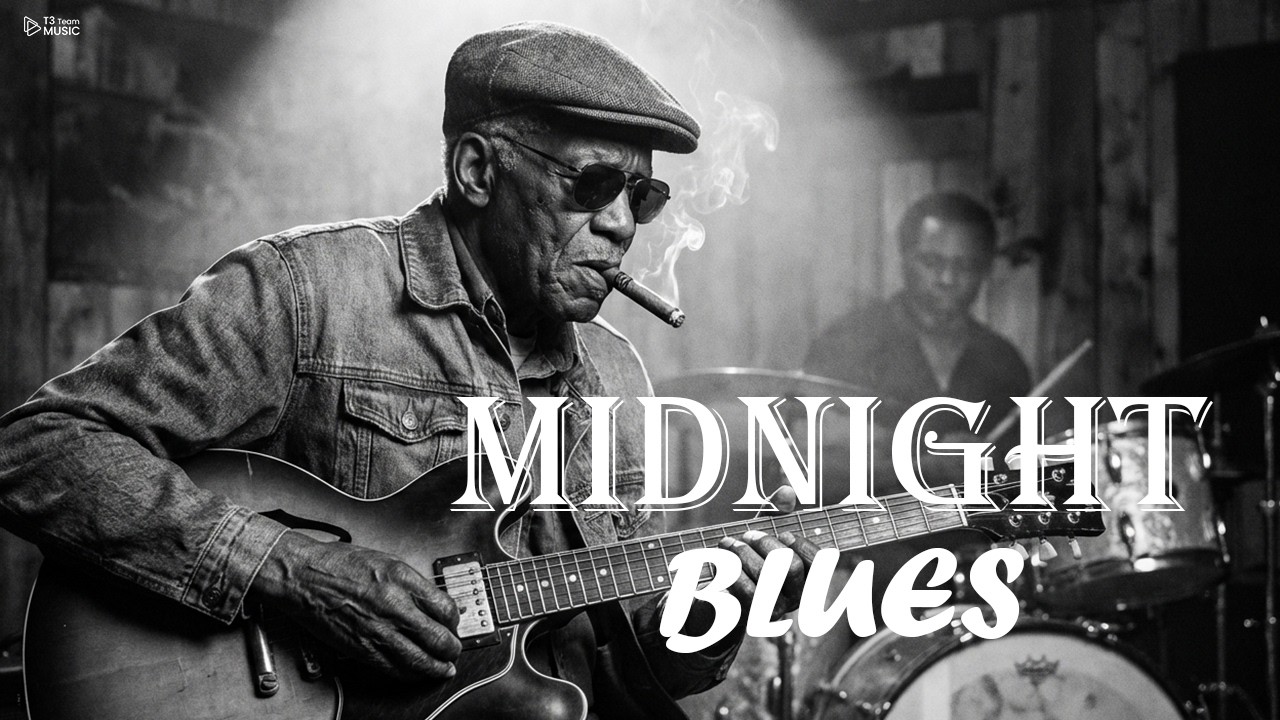 Midnight Whiskey Blues 🌧️ Slow & Dark Instrumental to Cure Insomnia