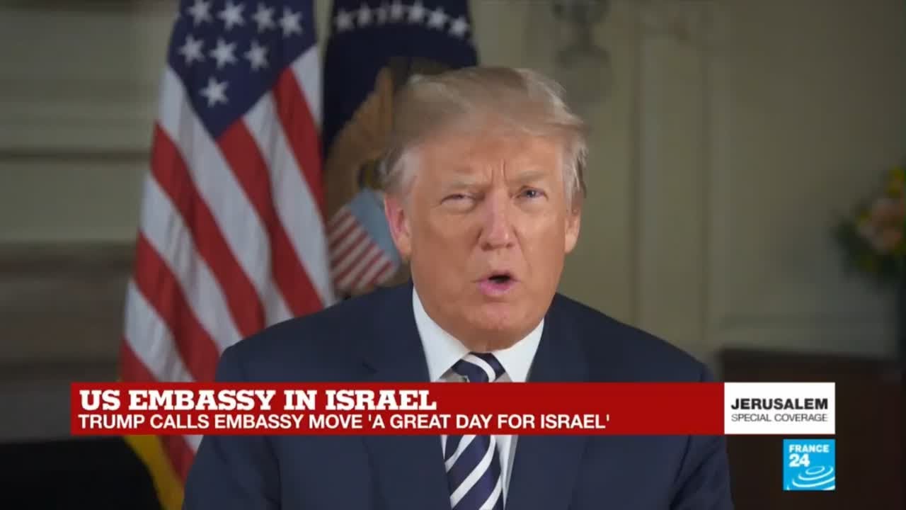 US embassy in Israel: Watch Donald Trump's speech
