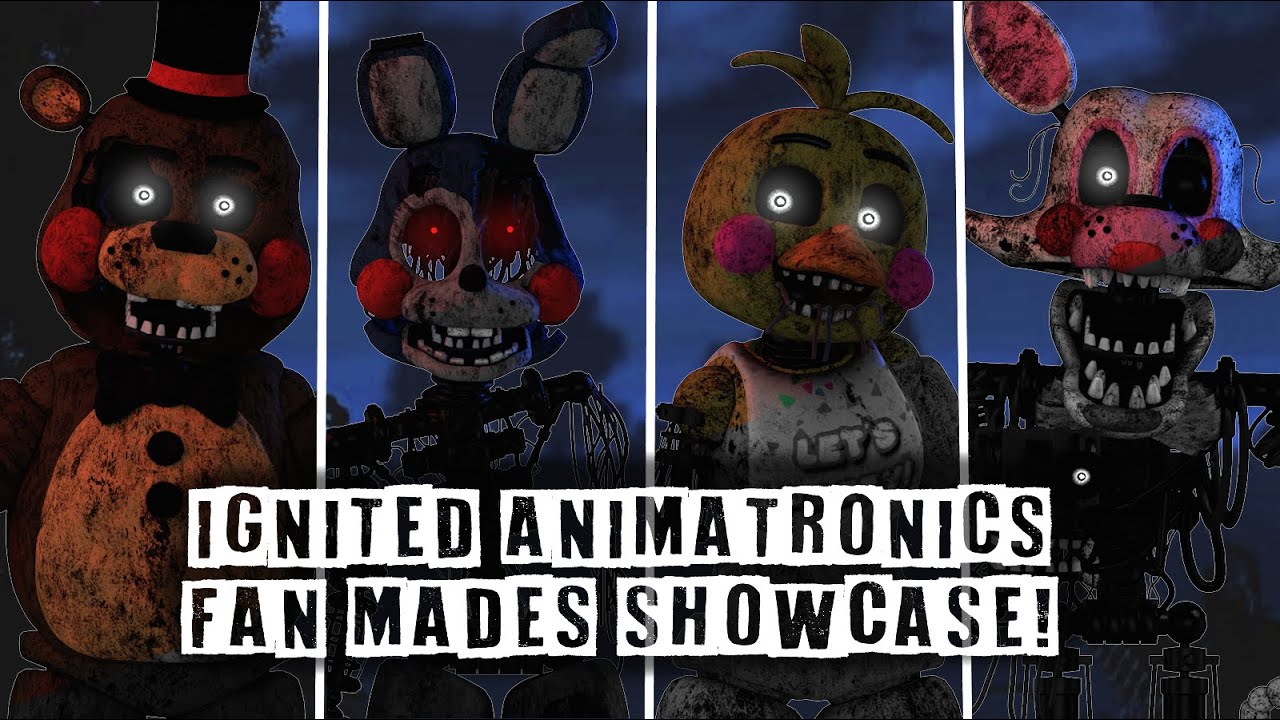 [C4D/FNAF] Ignited Animatronics Showcase !! (Fan Mades)