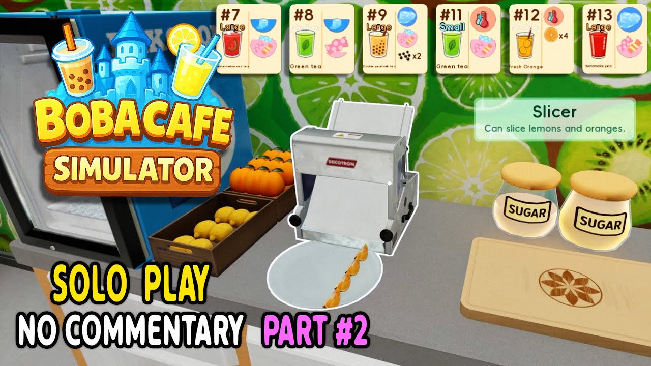 Boba Cafe Simulator 🧋🍓 More Recipes Available ► Part 2 | No Commentary Longplay