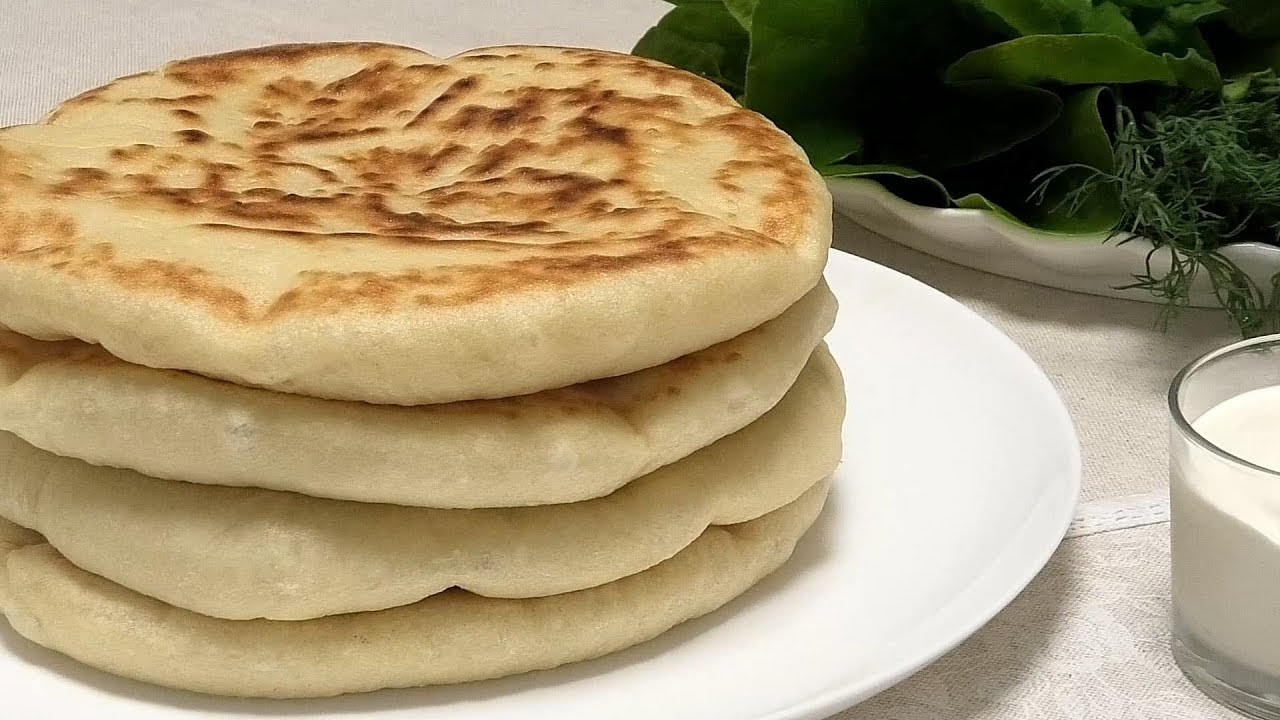 Турецкие лепёшки на сковороде / Turkish flatbreads