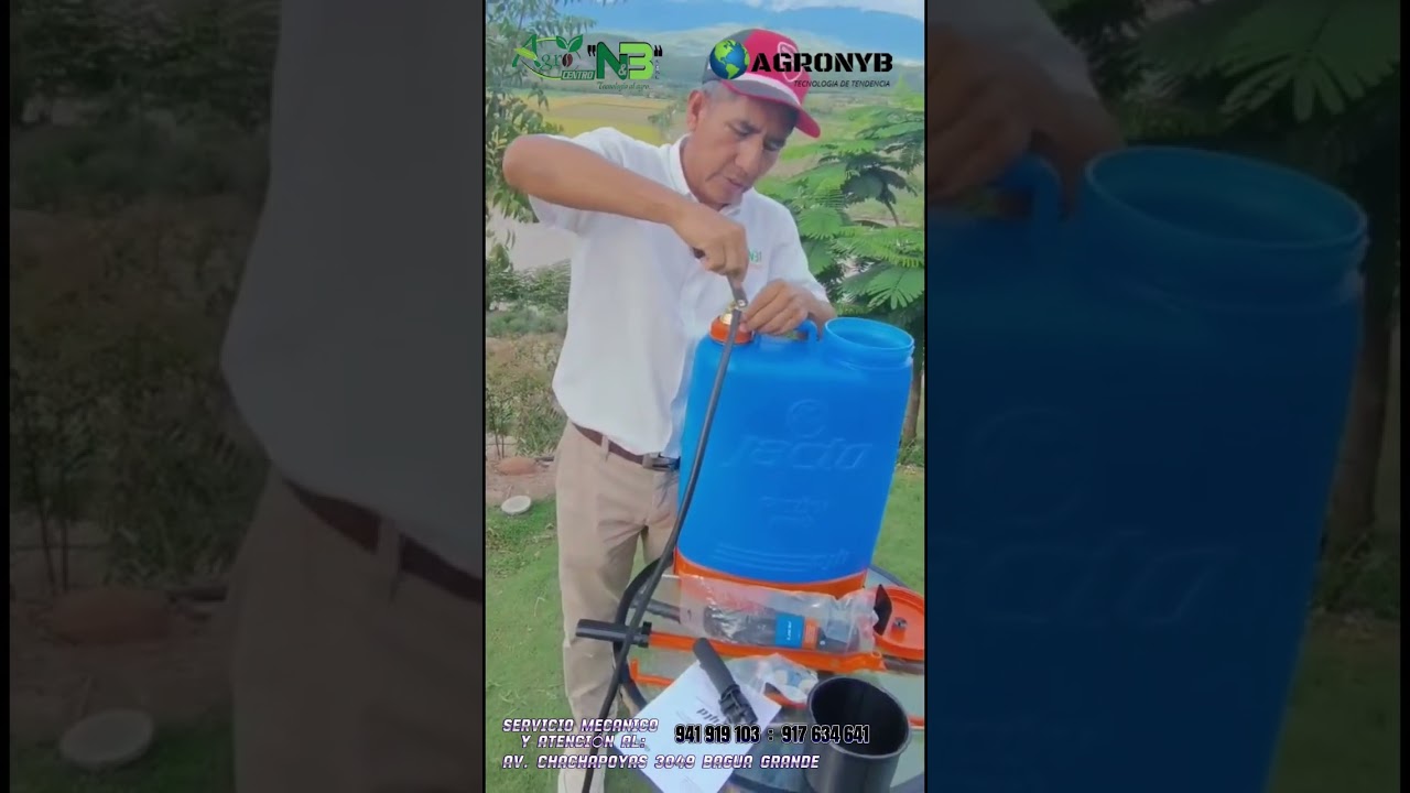 MONTAJE DE LA MOCHILA FUMIGADORA PJH JACTO