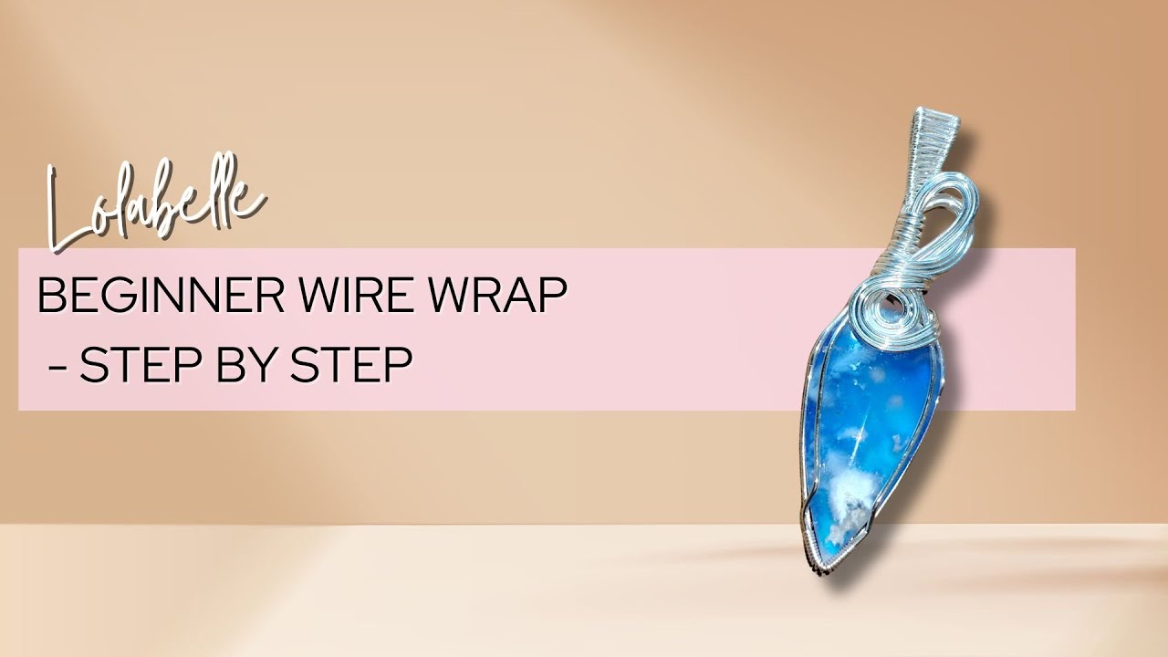 Easy Beginner Wire Wrap Tutorial | Plume Agate Doublet