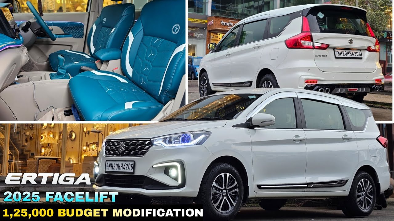 ERTIGA 2025 FACELIFT 1,25,000 BUDGET MODIFICATION WITH PERSIAN GREEN INTERIOR...!!!