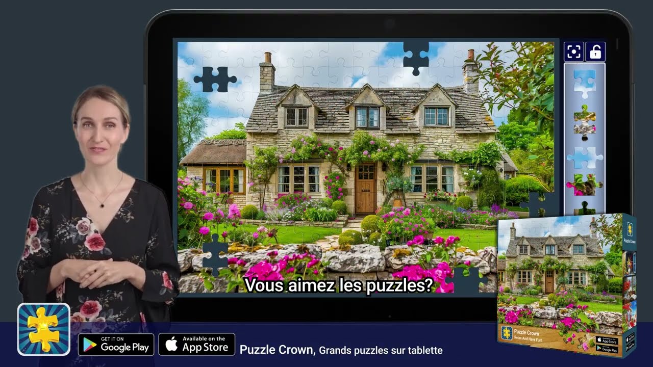 Puzzle Crown, Grands puzzles pour adultes et seniors (LNDCP01)_French