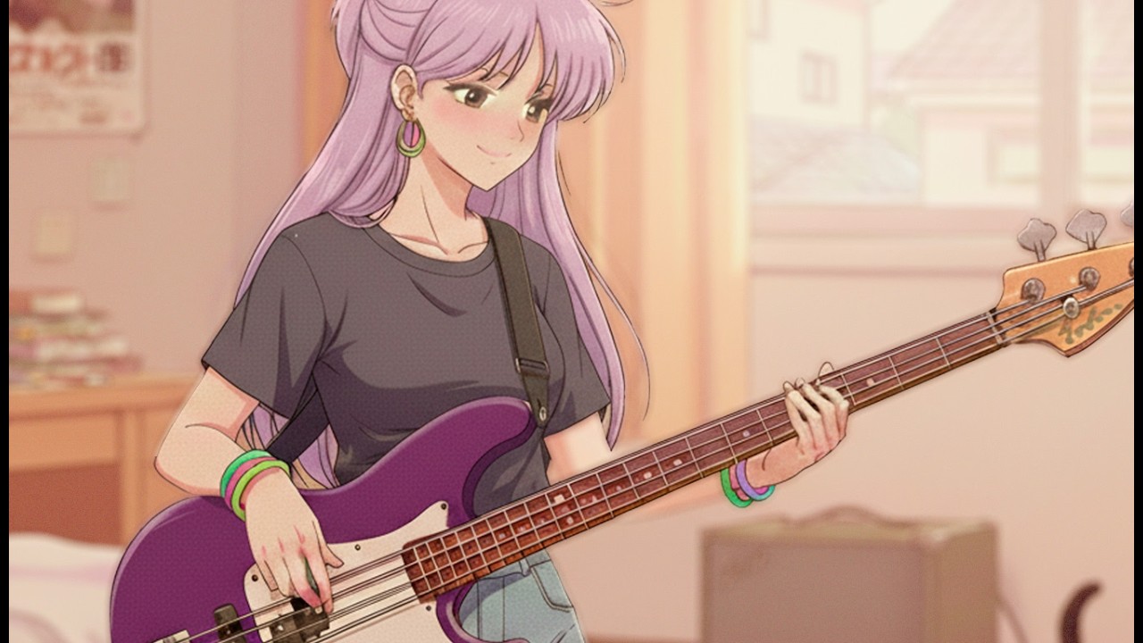 Japanese City Pop 80s Instrumental Bass Music | Cozy Home Groove 1 Hour
